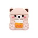 Boba Tea Bear Airpods Case—Soft PVC